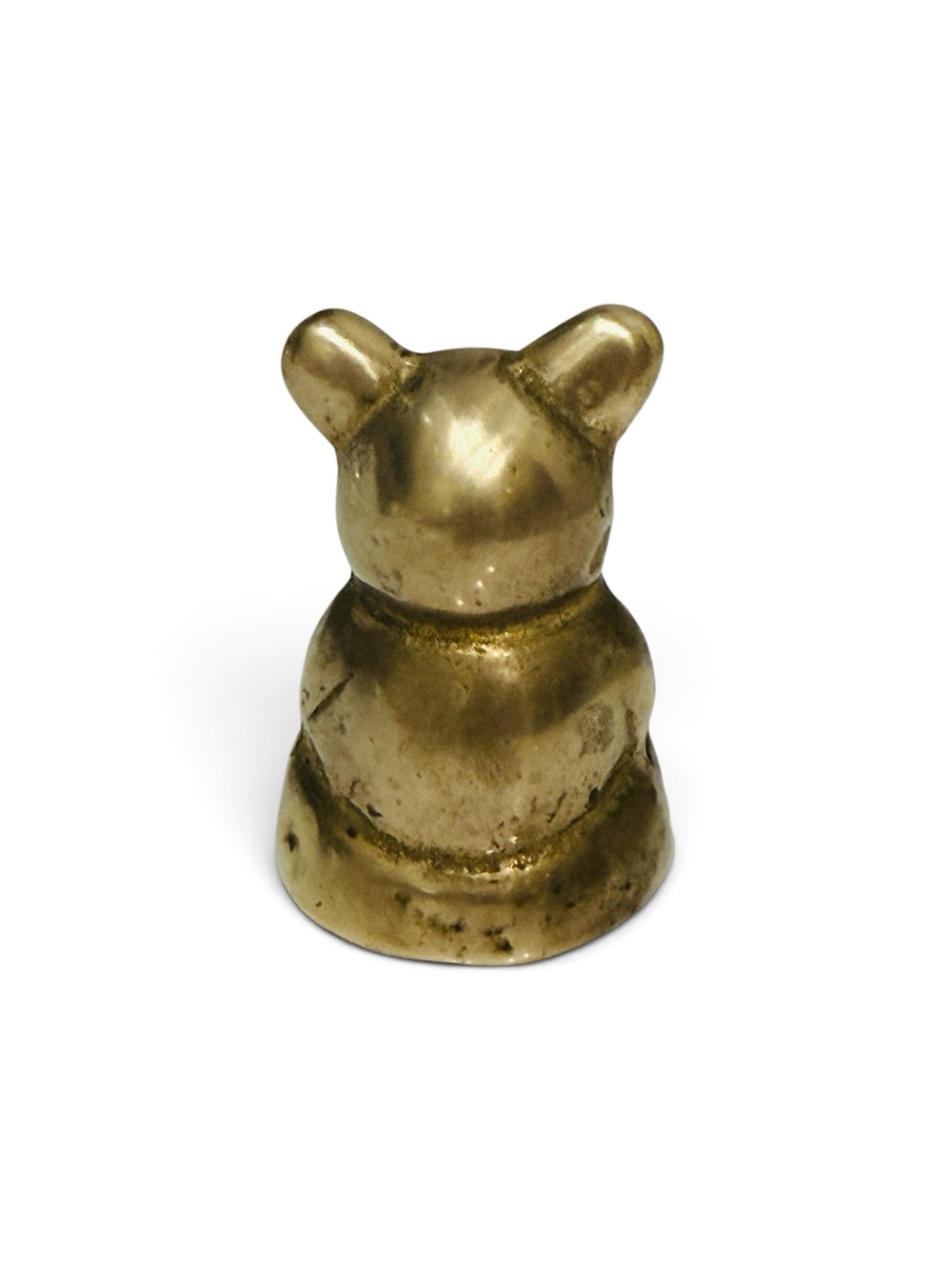 Vintage Brass Bear Playing A Drum - Picture 6 of 11